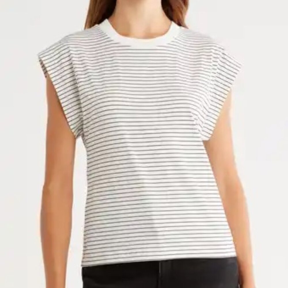 Pistola Marina Extended Shoulder Cotton T-Shirt Size XS